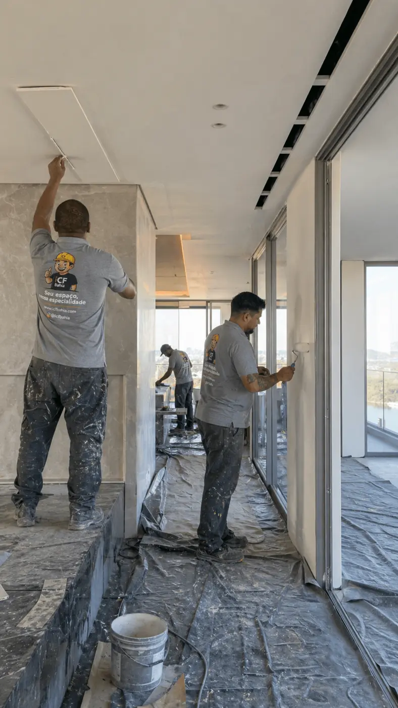 Equipe ICF Bahia em obra